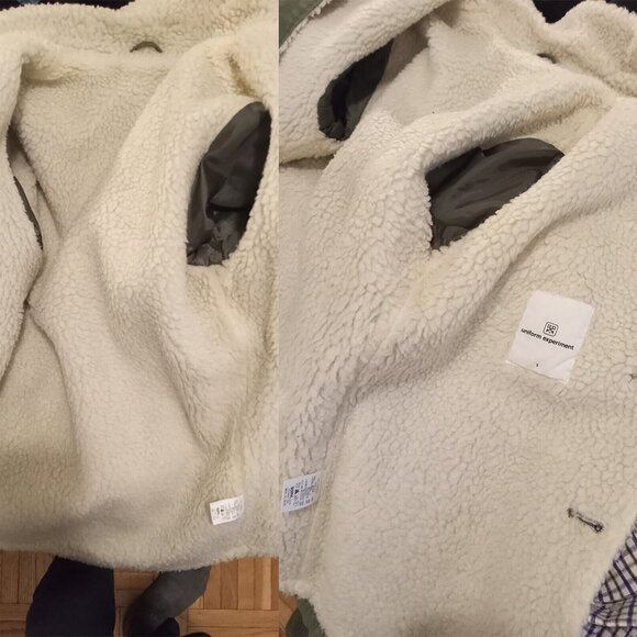 SOPHNET. - UNIFORM EXPERIMENT - Boa faux shearling jacket - Sz 1 - Picture 10 of 10